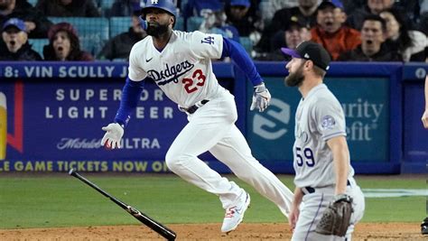 Dodgers rally for 7 runs in 5th, put chill on Rockies 13-4